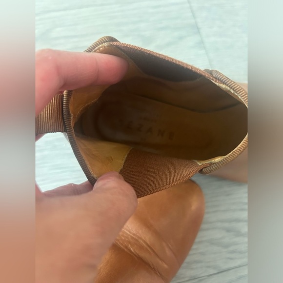 Sezane Leather Ankle Boots Size 36 Brown - Picture 5 of 7